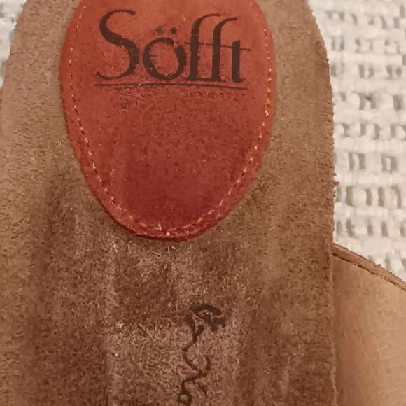 Sofft women's cardinal red suede leather adjustable slide sandals sz 8 Medium - Picture 14 of 15